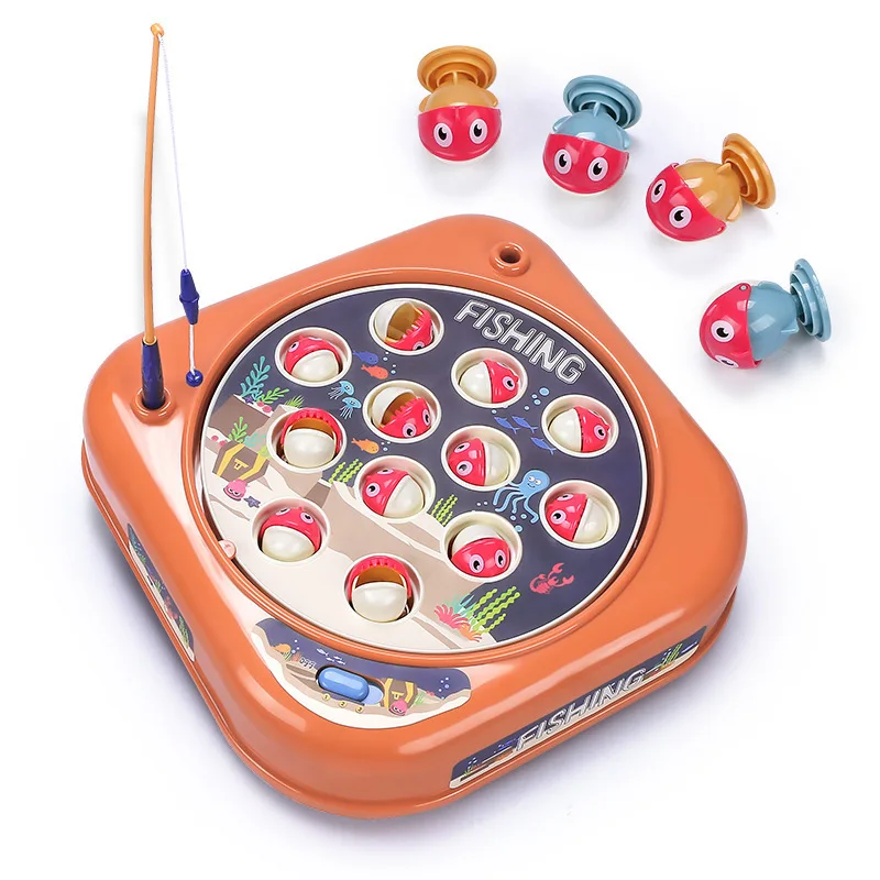 Semplice giocattolo da pesca magnetico, gioco con palo, giocattolo per bambini, Montessori con palo, educazione per bambini, regalo senza spinning