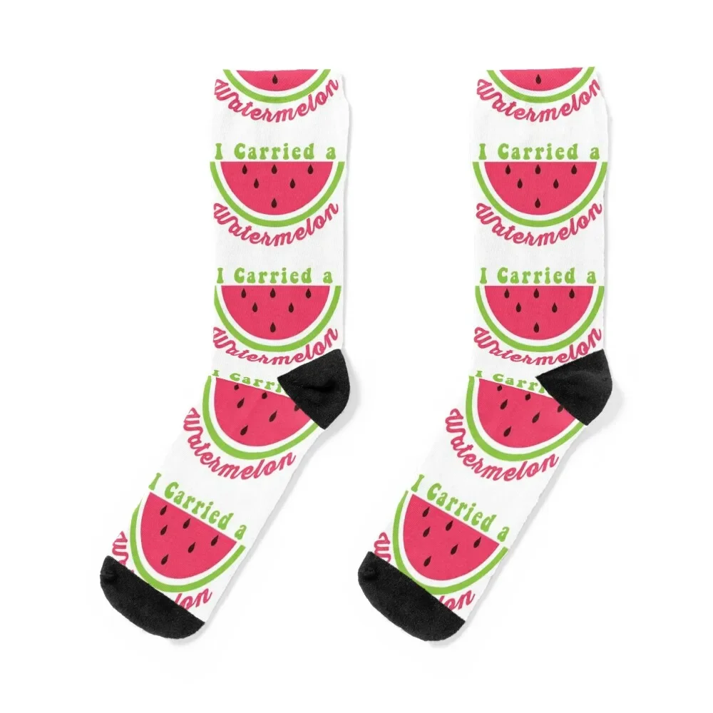 I Carried A Watermelon Socks summer sport sheer christmass gift Designer Man Socks Women's