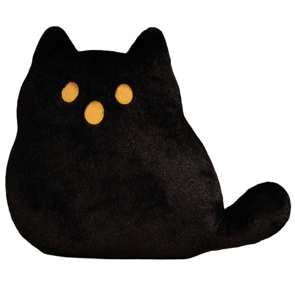 Halloween Style Ghost Cat Plush Toys PP Cotton Cartoon White Cat Plush Pillow Kawaii Funny Black Cat Plush Doll Children Girl