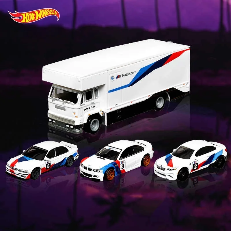 Original Hot Wheels Mattel Premium 4pcs Racing Team Limited Collection รถจําลองรุ่นรถสะสมของเล่นรุ่น