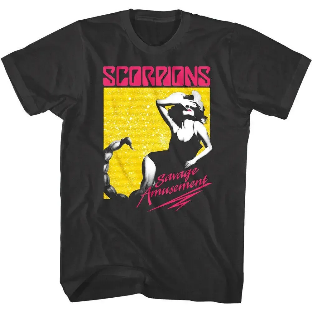 Fashion Casual Oversized Top Heavy Metal Rock Band Scorpions Classic Poster Print T-Shirt Men Women Streetwear Summer Tee Unisex