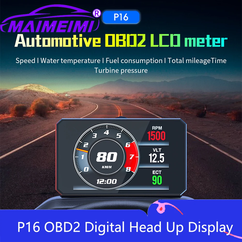 P16 OBD2 Digital He…