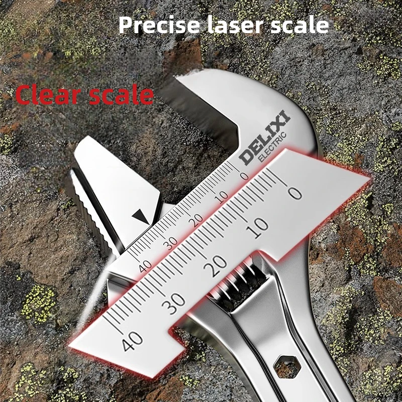 Universal Movable Wrench Multi-function Adjustable Spanner Remove Screw Repair Large Opening Wrench Workshop Hardware Tools