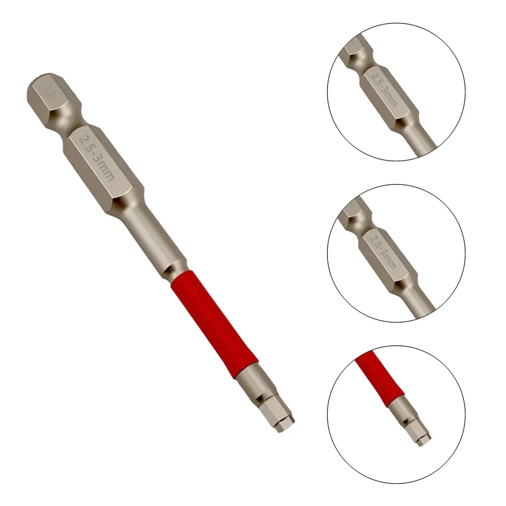 High Torque Hex Shank Screwdriver Bit Strong Magnetic Multi-size Hex Bit Set Alloy Electric Screwdriver Bit For Electric Drill