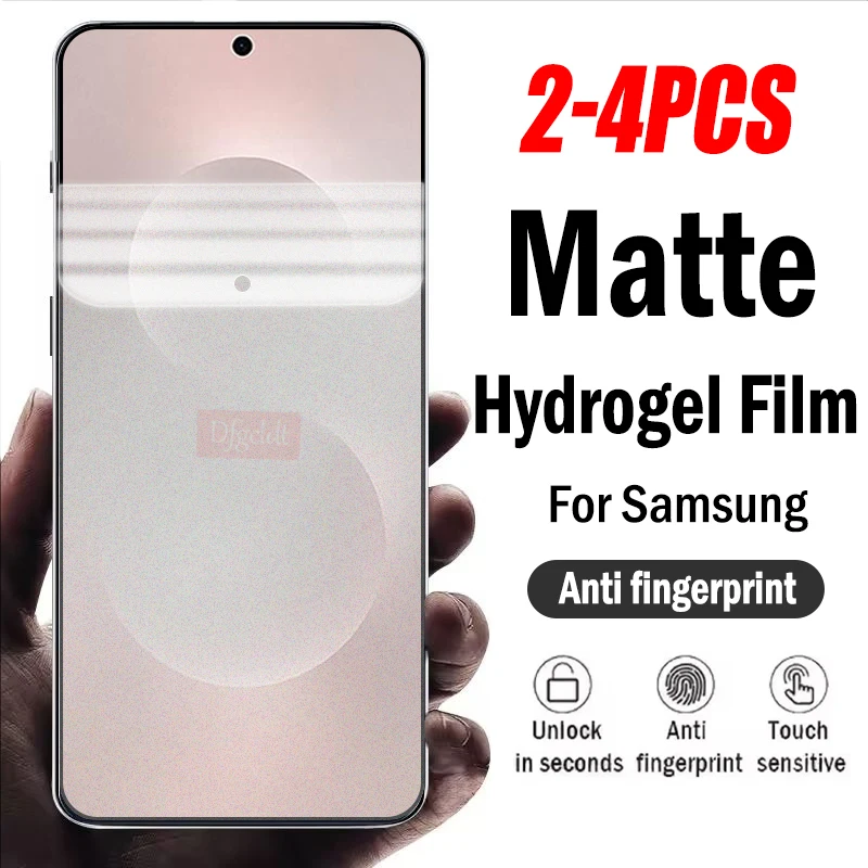 

2-4 шт., простая в установке матовая гидрогелевая пленка для Samsung Galaxy S25 Edge S25 S24 S23 S22 Ultra S25+ S24+ S23+ S22+ мягкая пленка