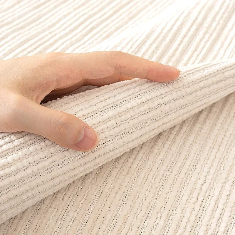 Beige Sofa Mat Cover Towel  Anti-slip Chenille Sofas Cushion Slipcover for Living Room Universal Couch Protector Case Home Decor