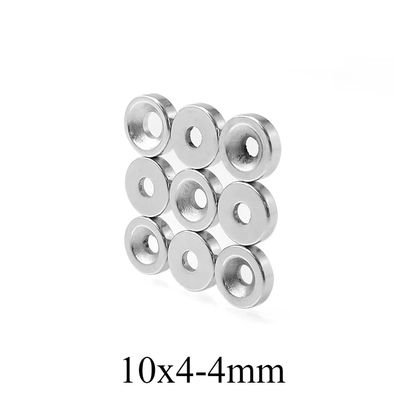 10x4-4mm Circular Powerful Magnets 10*4-4 Strong Disc Magnets For Fridge DIY Building Scientific Craft Education 10x4-4