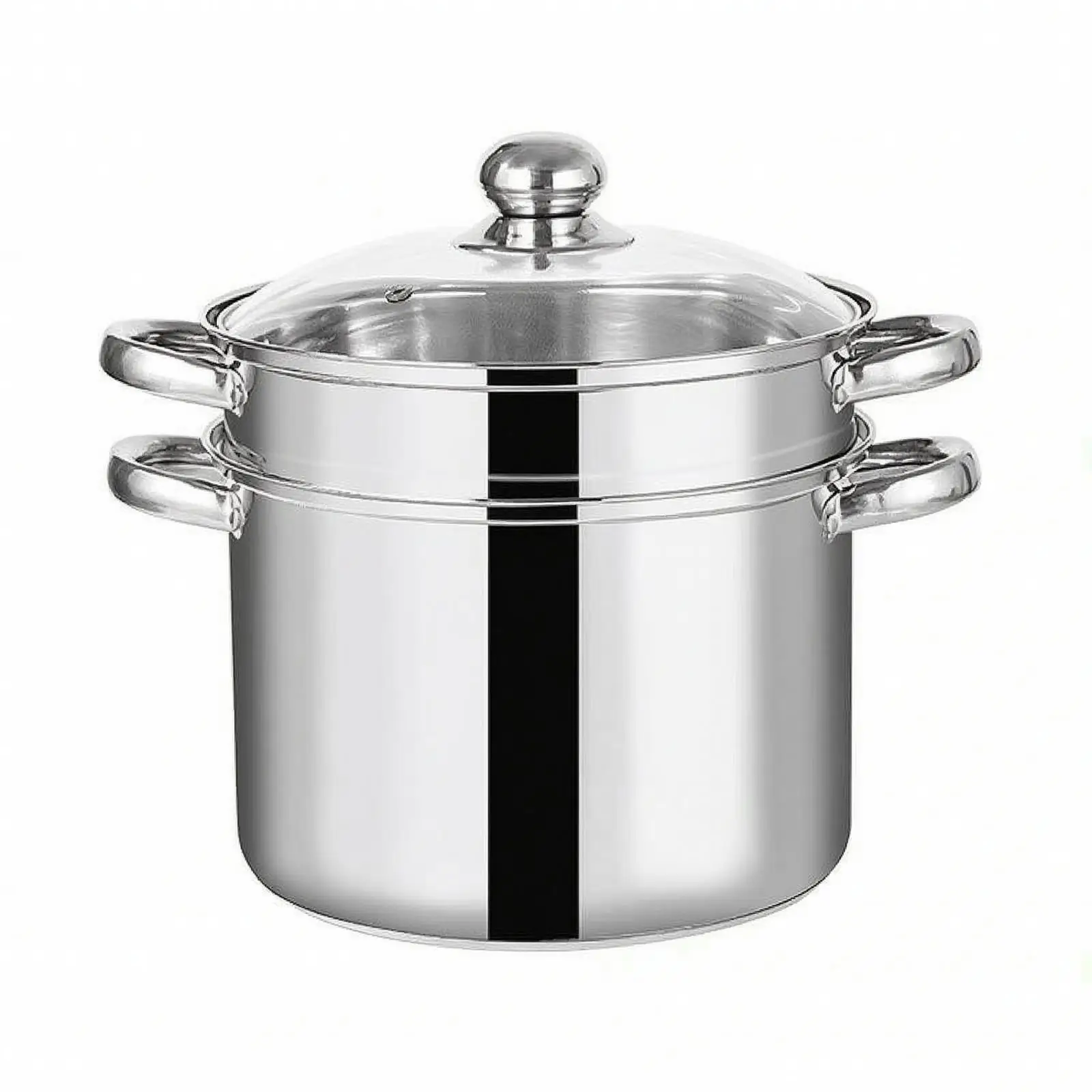 24 Cm Stainless Steel Cooking Pot Uncoated Multifunctional Stainless Steel Pot Long-Lasting Rust-Resistant for Home Cooks