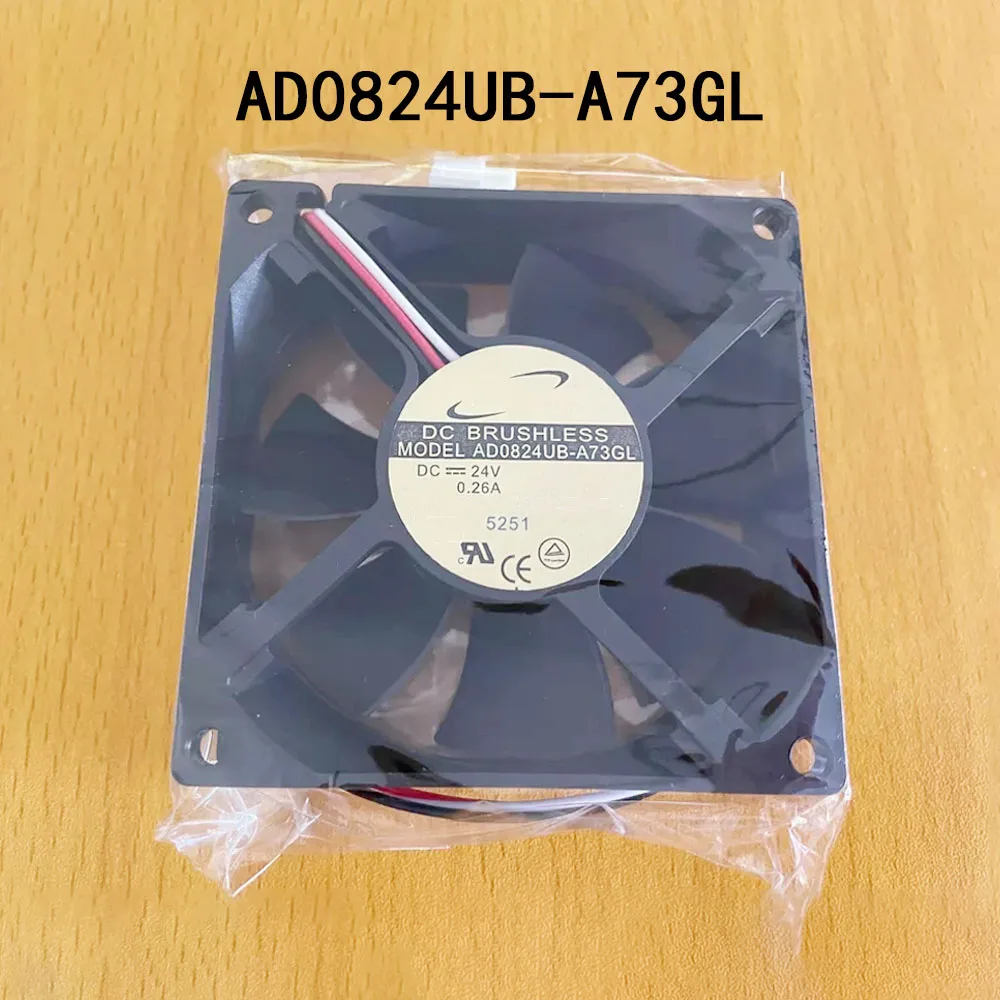 Industrial control AD0824UB-A73GL Server 24VDC 0.26A 80*80*25mm Silent Cooling Fan