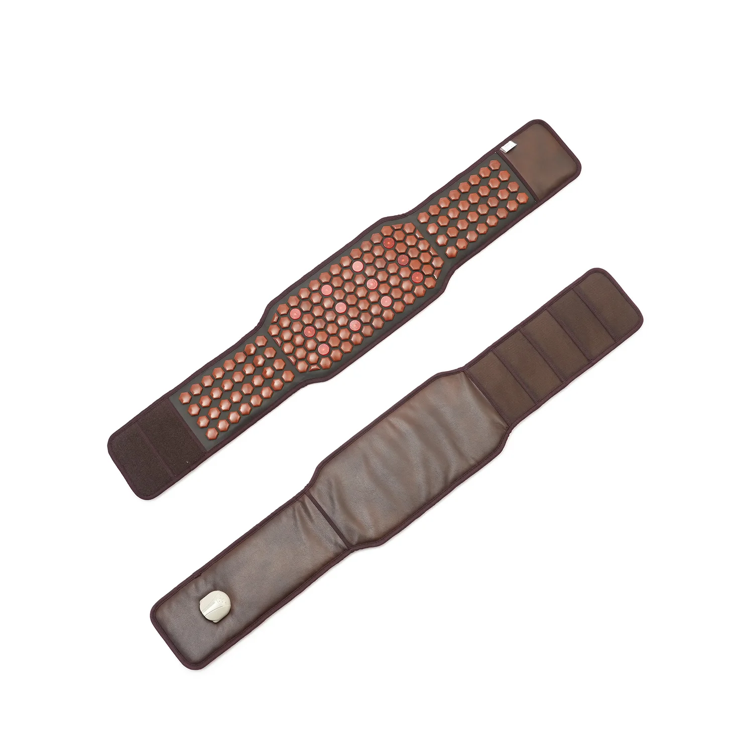 Portable Electric Far Infrared Tourmaline Massage Heated Waist Belt for Abdominal Pain Relief, Thermal Therapy
