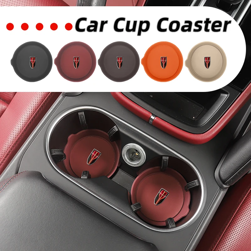 

Car Coaster Mug Drinking Pad Cup Non-Slip Mat Accessories Pads For Hongqi EHS9 H5 H6 H7 H9 E-QM5 HS3 HS5 Model 2025 HS6 HS7