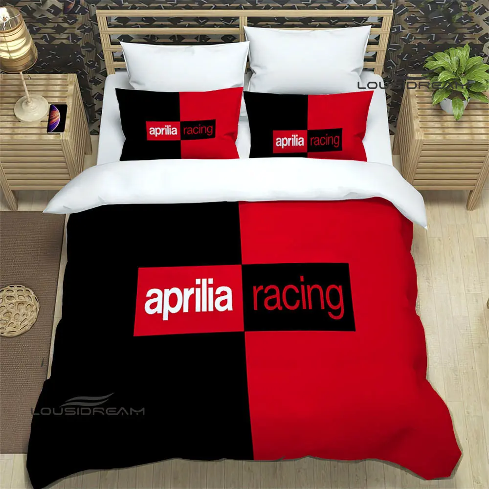 Aprilia motorcycle print Bedding Sets exquisite bed supplies set duvet cover bed comforter set bedding set luxury birthday gift