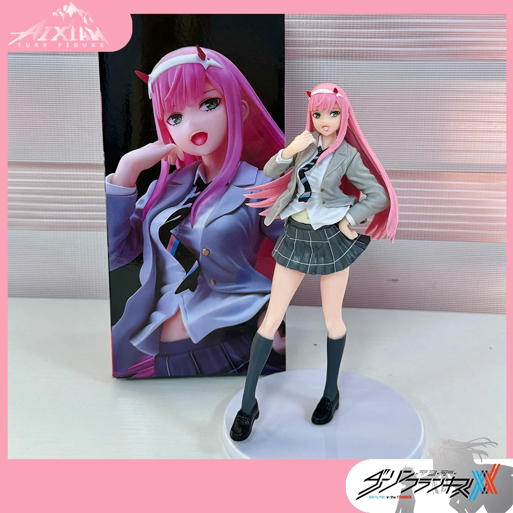 Aixlan 애니메이션 피규어 SEGA Zero Two DARLING in The FRANXX 02 대표팀 PVC 액션 피규어, 소장용 모델 장난감, 어린이 선물, 20cm