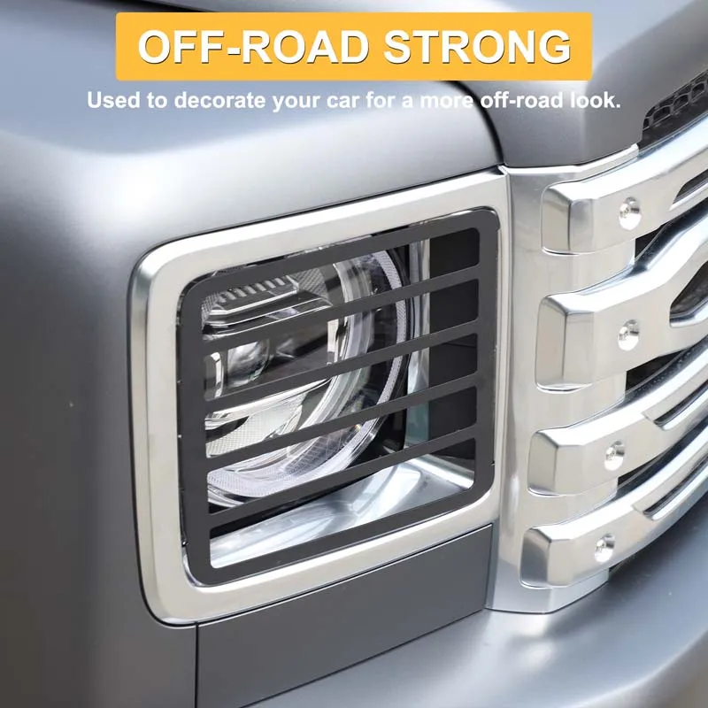 For Great Wall Haval H9 2024 2025 2026 Carbon Steel Front Headlight Frame Protective Cover Headlight Guard Net Car Accessories