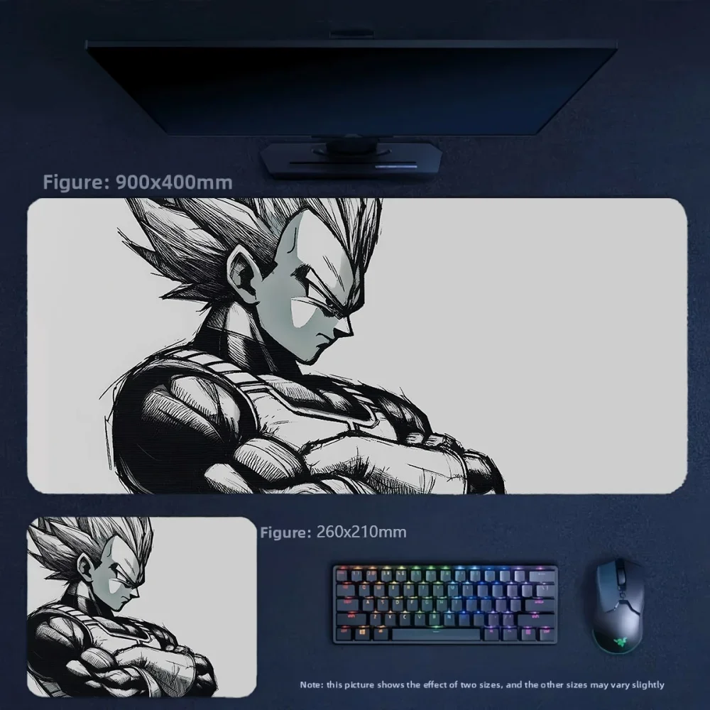 Cartoon Anime Dragon Ball Printed Leather Mouse Pad Large Size Table Mat Multi-size Boys Office High-quality Leather Mouse Pad