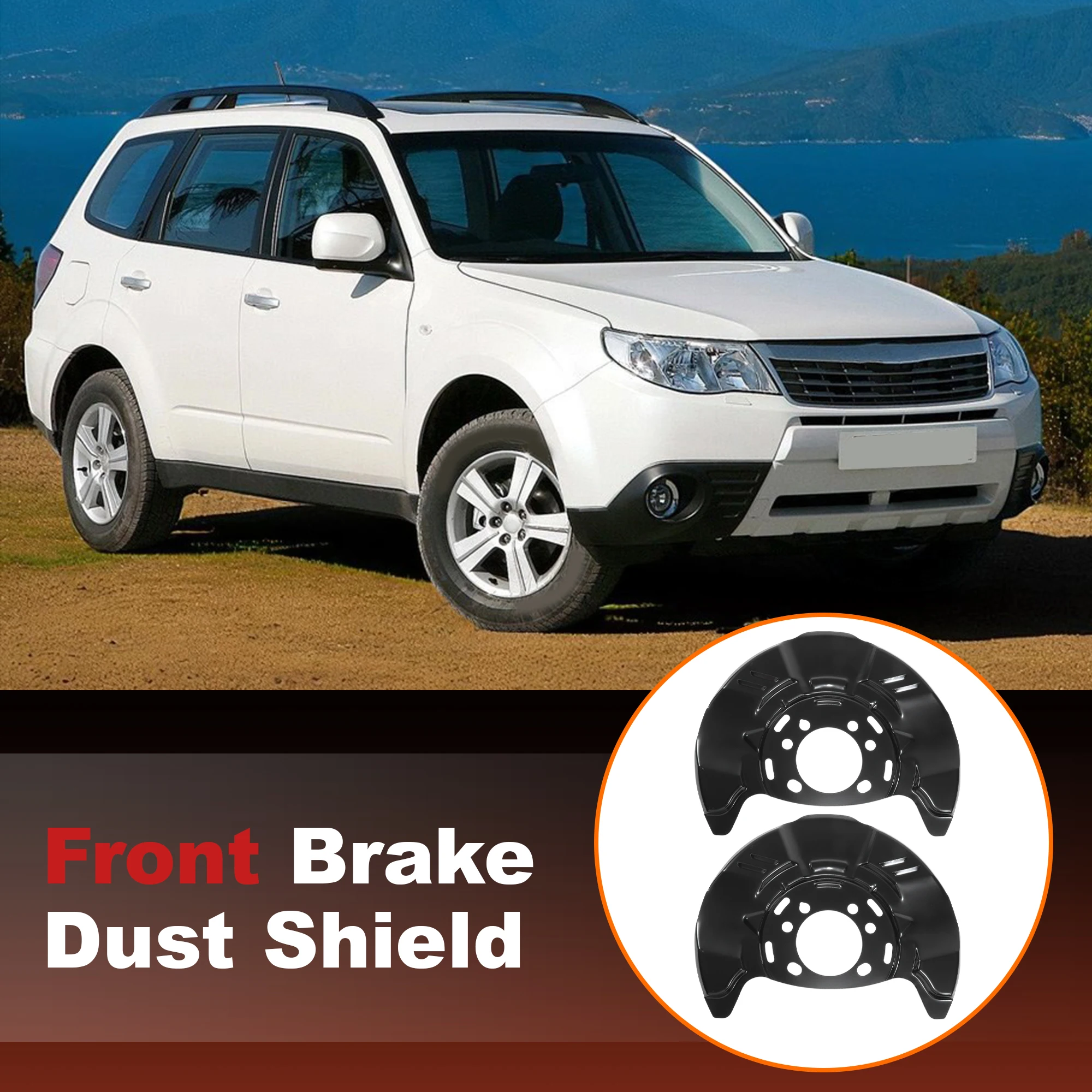 

UXCELL No.26290AG000 Пылезащитный экран переднего тормоза для Subaru Impreza Forester 2008-2016 гг.