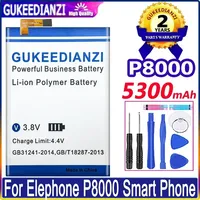 High Capacity Mobile Phone Replacement Battery P 8000 5300mAh For Elephone P8000 Smartphone Batteries + Free Tools