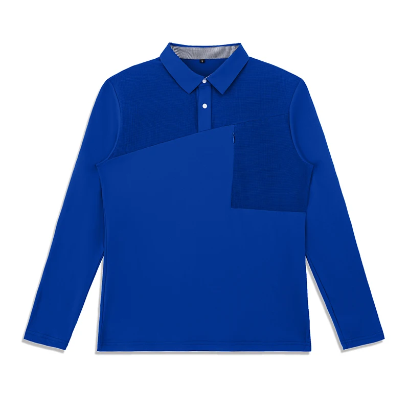 

Spring/Autumn New Product Golf Men's Outdoor Sports Shirt Comfortable Long Sleeve T Sleeve Versatile POLO Shirt Solid Color Top