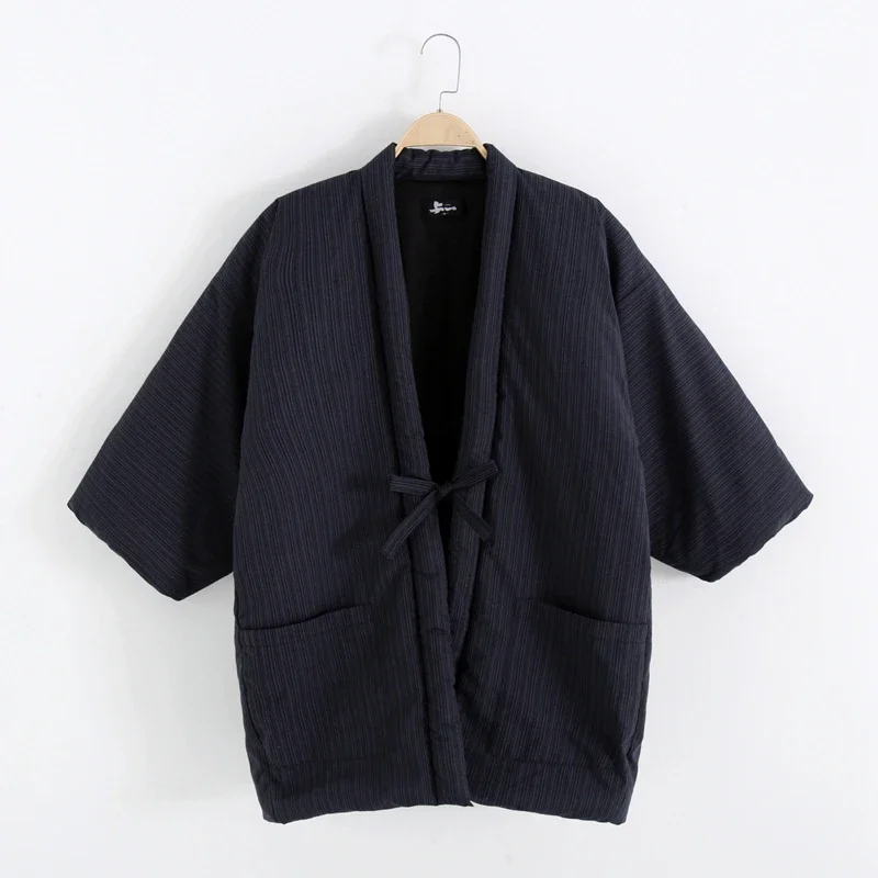 Hanten chaquetas abrigos Kimono cárdigan de invierno Haori mujeres cálido grueso Yukata hombres ropa Vintage japonesa