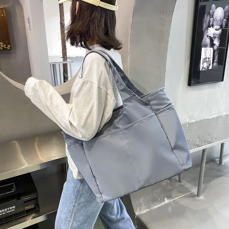 2024 New Fashion Travel Tote Bag for Women Large Capacity Single Shoulder Handbag Casual Oxford Yoga Dance Gym Fitness Bag bolso