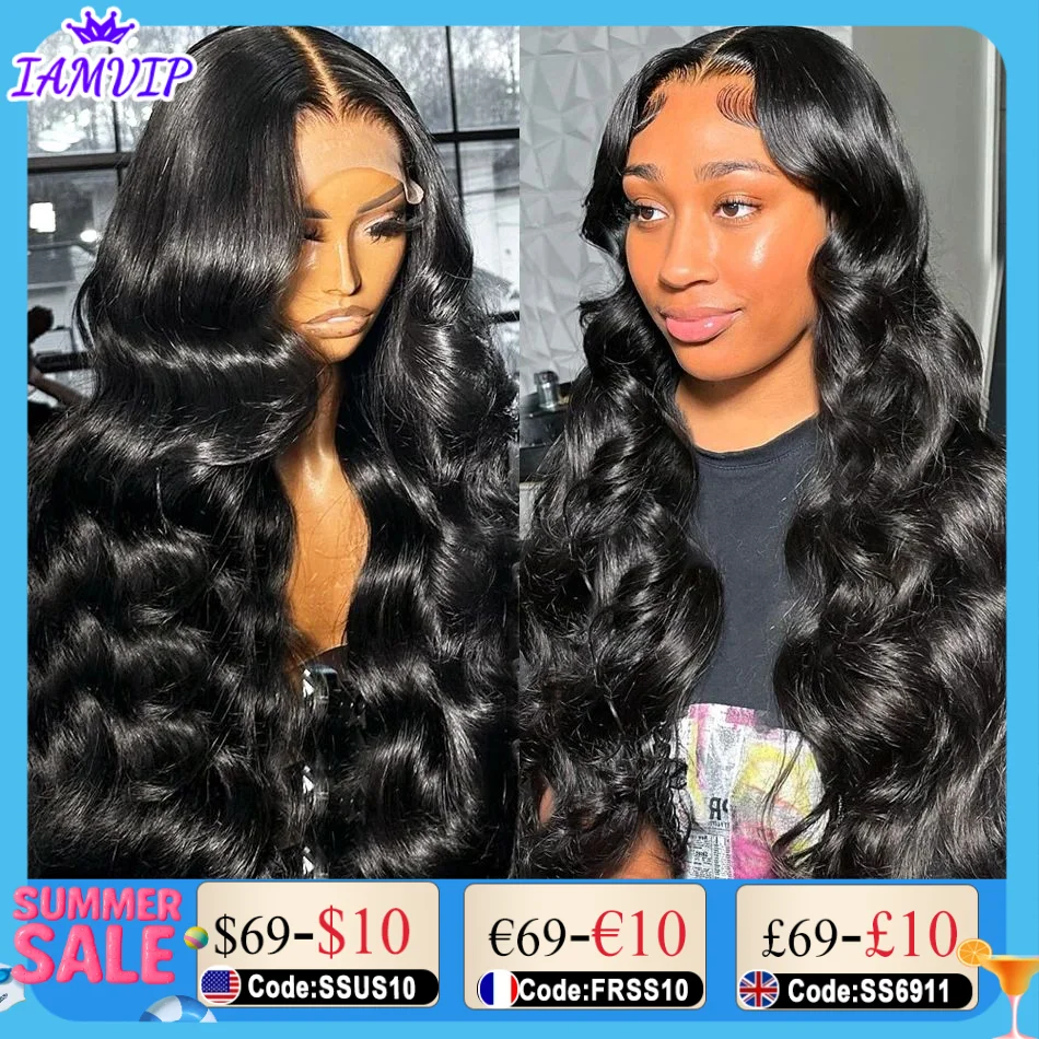 

High 250% Density Body Wave 13x6 HD Lace Front Human Hair Wig 40 36 Inch Brazilian 13x4 Hd Lace Frontal Wigs For Women Straight