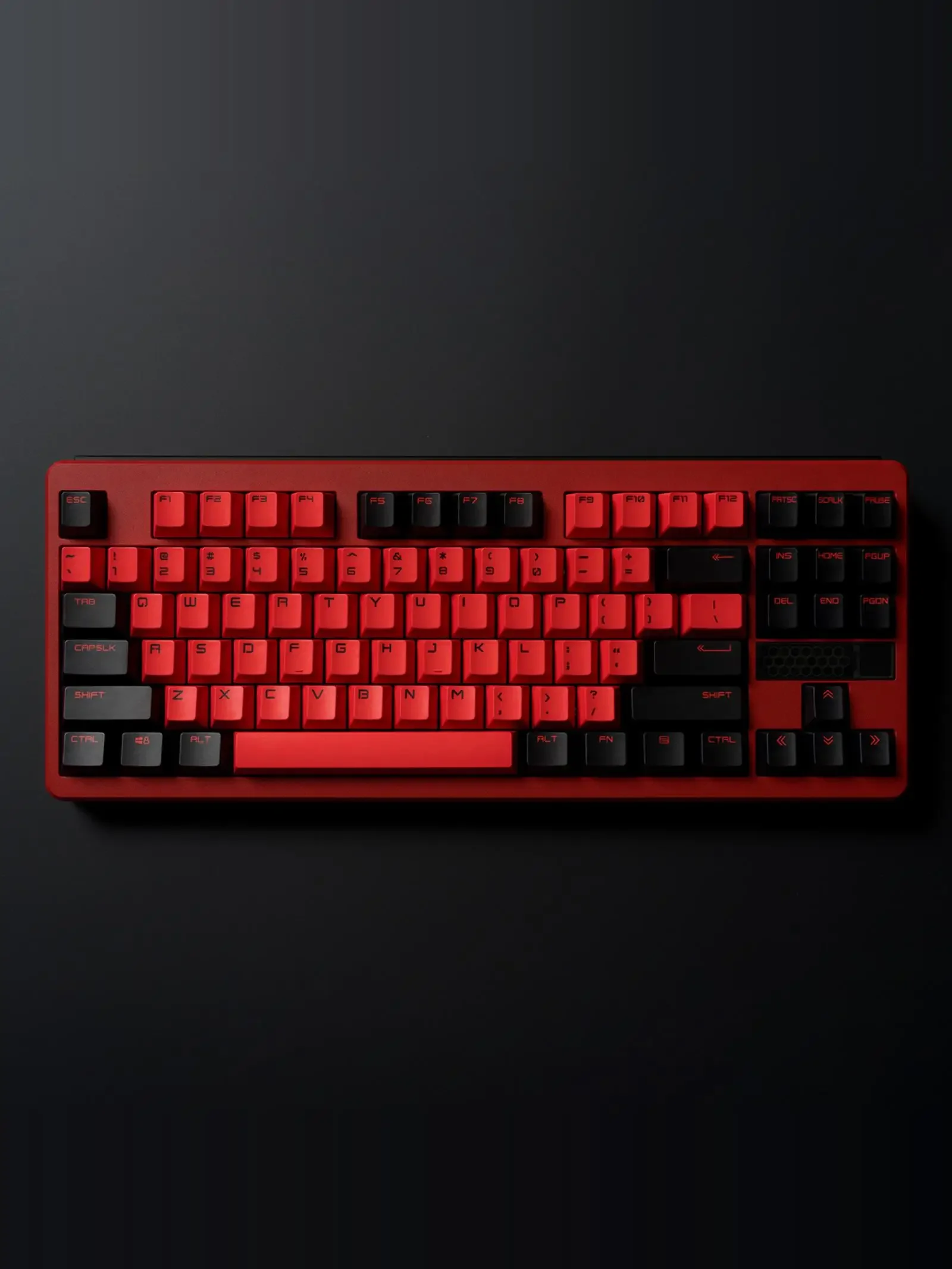 Red keycap ALL-SUB process Original positive color mechanical keyboard cap