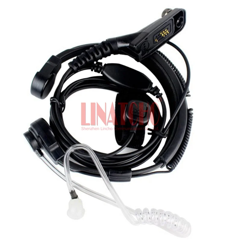 Earphone Headset Radio Mikrofon Tenggorokan Tugas Berat Dapat Disesuaikan XIR P8260 8268 P8200 P8208