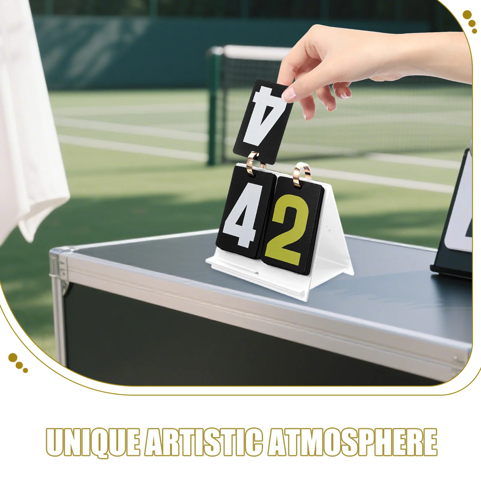 لوحة نتائج قابلة للطي مكونة من رقمين وشاشة أرقام كبيرة لألعاب الورق أداة حفظ النتيجة اليدوية المحمولة للرياضات على الطاولة