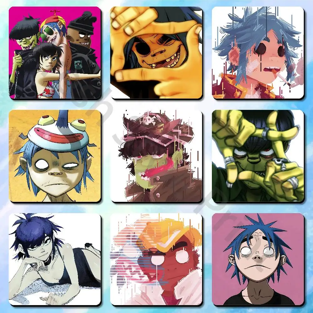 

V-Virtual Band G-Gorillaz Mountain Fridge Freezer Refrigerator Magnets Metal Cabinet Magnetic Sticker Cover Home