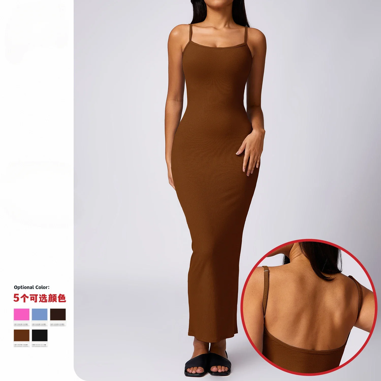 Sexy Girls Casual Gym Romper Workout Clothes for Women Backless Slim Dress Ribbed Womens Clothing Outfits Tracksuit Bodysuits