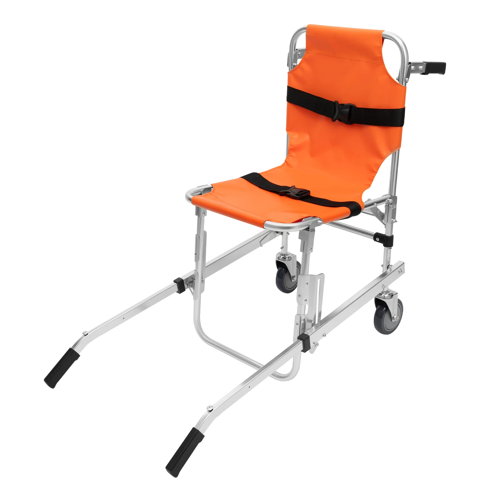 Staircase chair with two orange wheels without brakes Staircase stretcher, corridor personnel evacuation chair