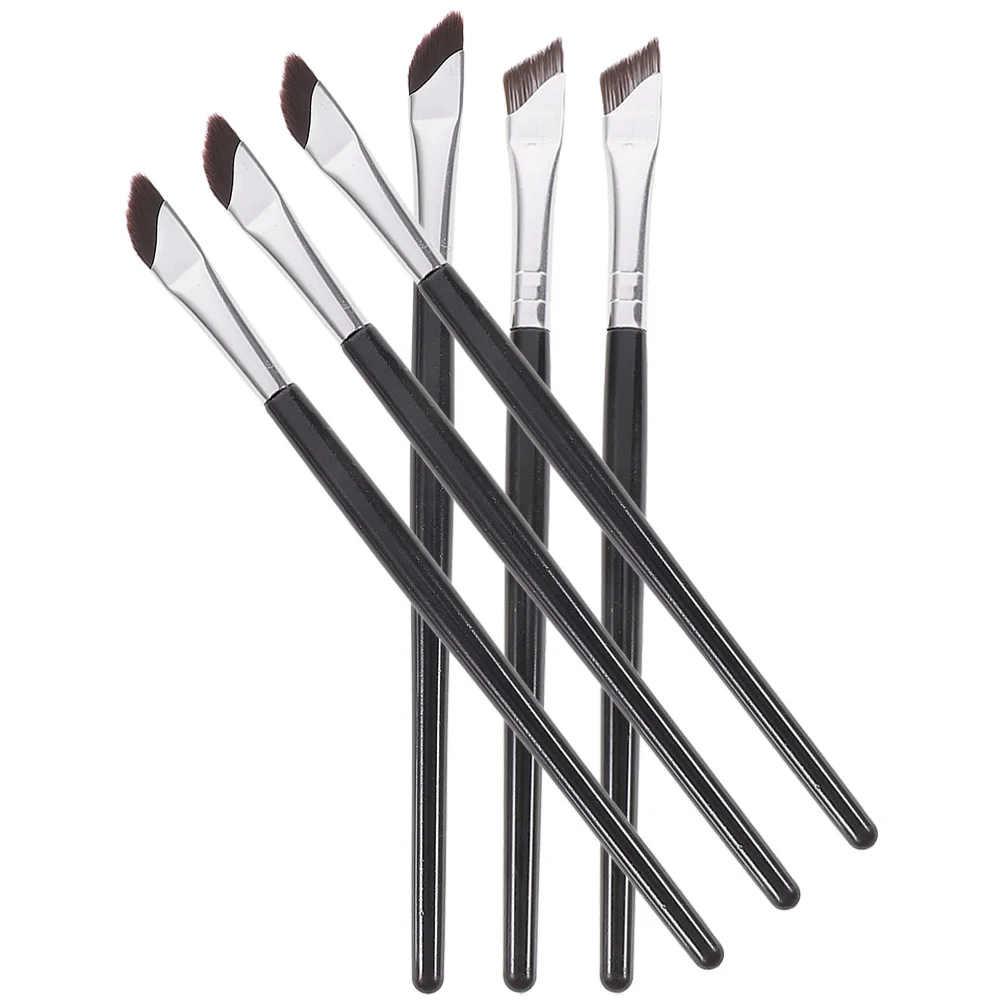 1 set Set di eyeliner angolato Strumenti di trucco di precisione per eyeliner Correttore per sopracciglia Applicazione Pennello per ombretto Pennello per trucco angolato
