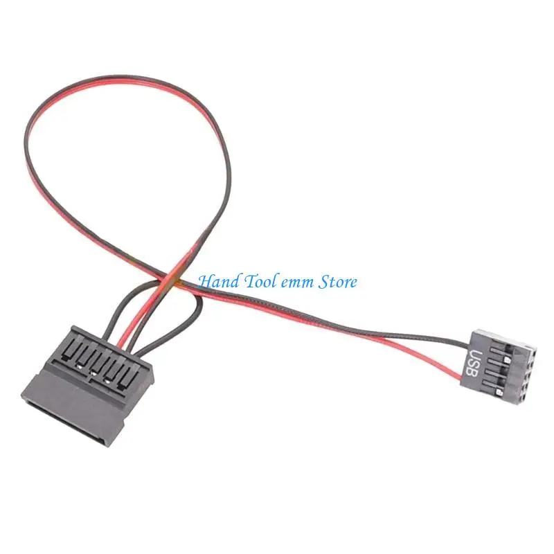 H37F Powerful 239 USB to Power Cord USB 9pin Female to Double 15pin Male