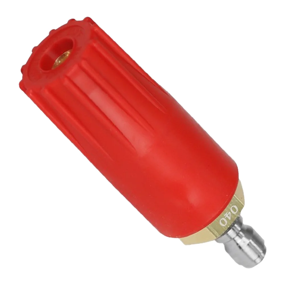 High Pressure Lotus Rotating Car Wash Nozzle 360 Degree Adjustable Straight Cylinder for Cars Trucks and Outdoor Areas