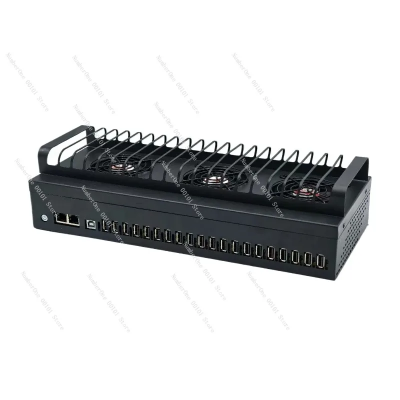 New 20 Port USB Hub Multi Function Desktop Expander Powered High Speed for Laptop PC