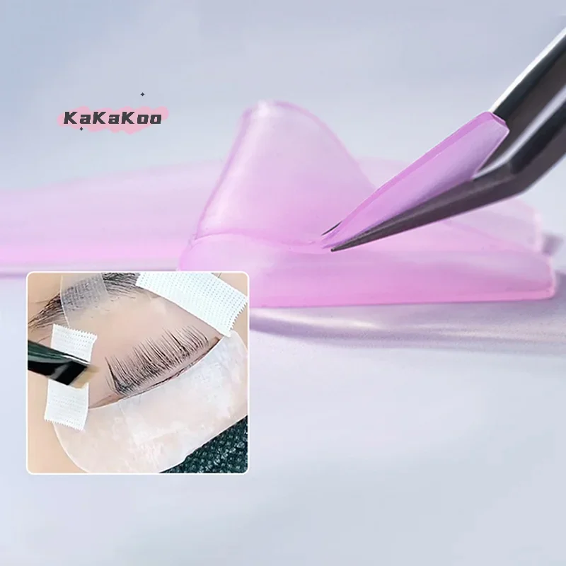 1Pair Ultra Thin Silicone Eyelash Perm Pads 3D Lifting Eyelash Curler Rods Shield Lashes Applicator Makeup Tool