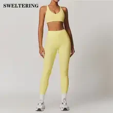 

SWELTERING, спортивная одежда из 2 предметов, женский комплект для йоги, спортивная одежда, спортивная одежда, костюмы для йоги, комплект для фитнеса, спортивные костюмы, спортивный бюстгальтер, леггинсы для спортзала