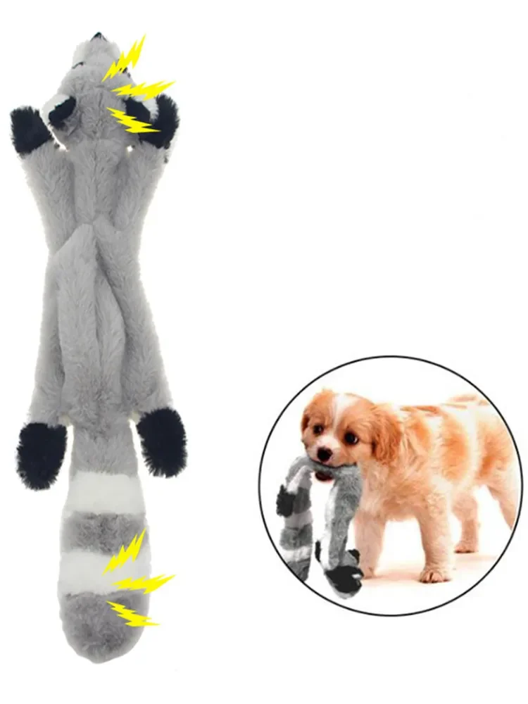 Neues 45 cm simuliertes Tierholster ohne Füllung mit Quietschen, Kauspielzeug für Hunde, langlebiges Plüsch-Crinkle-Haustier-Quietschspielzeug, Heimtierbedarf – Detail 2