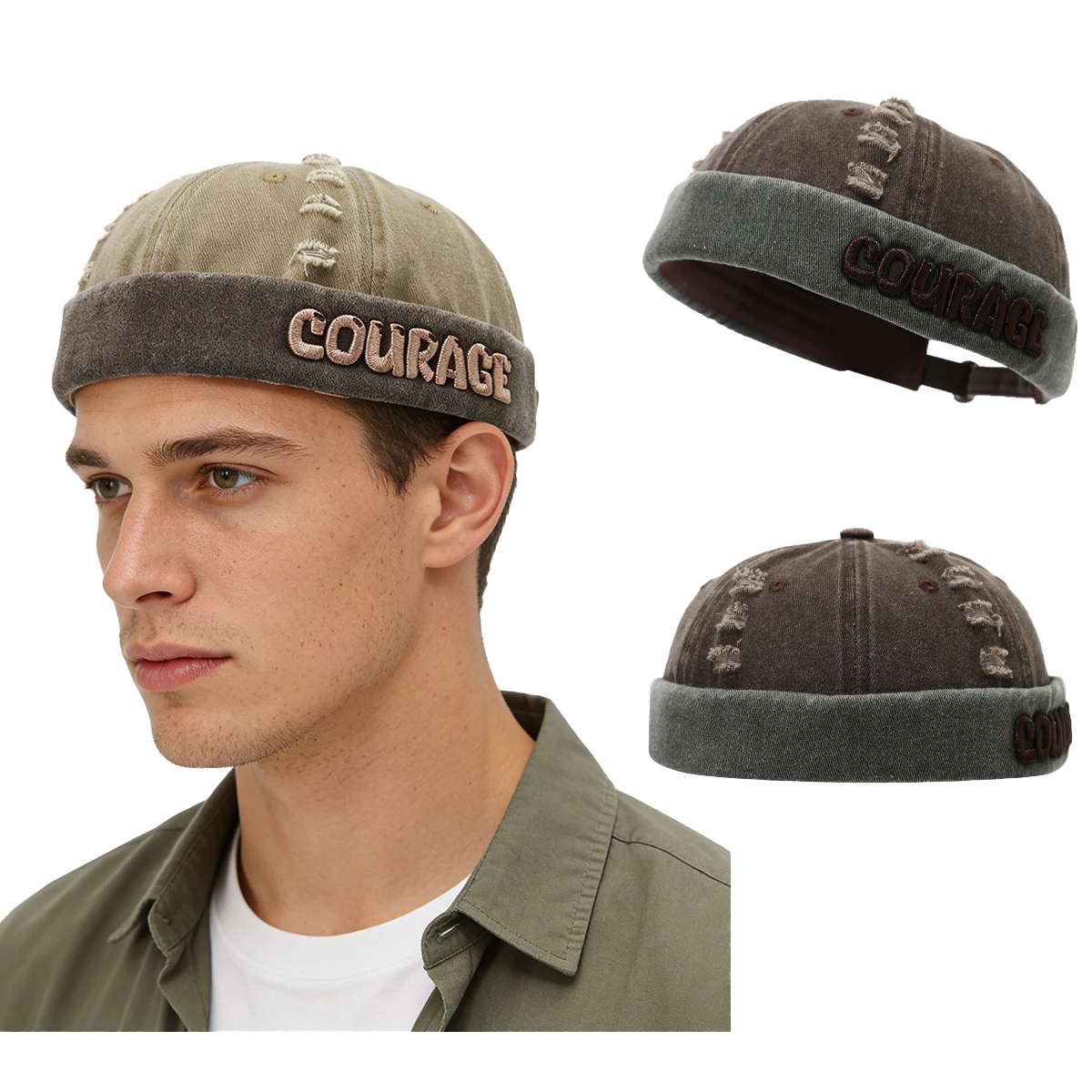 

Fashion Hip Hop Beanie Street Hat Men Skullcap Women Spring Brimless Baggy Melon Cap Cuff Docker Fisherman Beanies Hats