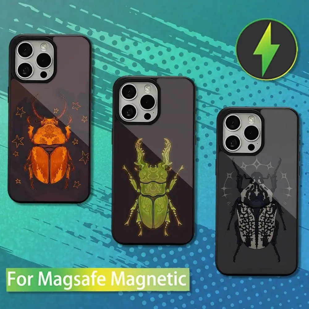 

Bugs And Insects Biology Art Case For iPhone 16,17,15,14,13,12,11,Pro,Max,Plus,Mini,Magsafe,Magnetic Wireless Charging Case
