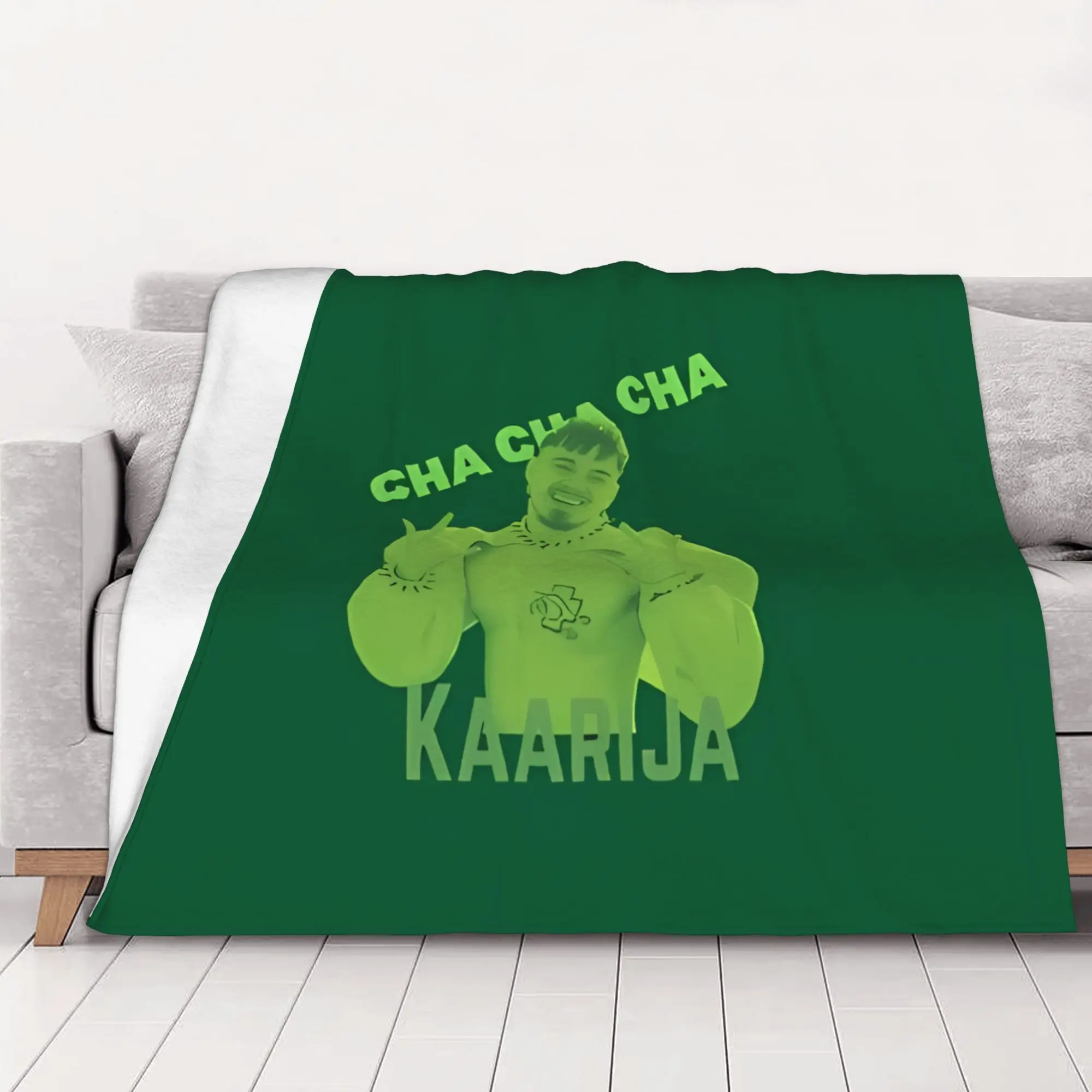 1PC Finland 2023 Kaarija Kaarija Cha Cha Cha home room decorations Winter Blankets for Adults Bedding Home Interior Sofa Knee