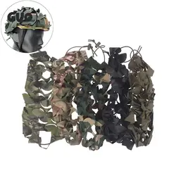 3D Tactical Camo Net Helmet Cover Laser Cut Nylon Drawstring Camo Helmet Cover Scrim CS Paintball Paratrooper Accessories