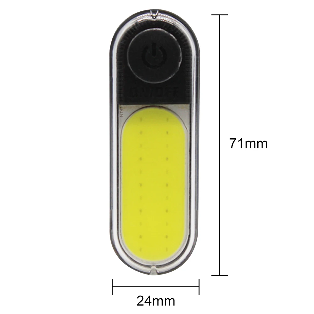LED COB Bicycle LED Light Rechargeable Mini Bicycle Rear Tail Light Waterproof 6 Modes for Cycling Seatpost Night Warning
