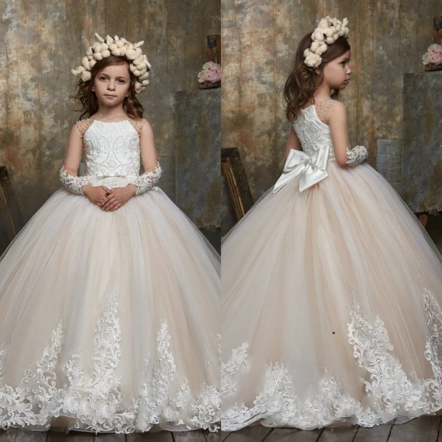 comunion niña vestidos de primera comunion con mangas