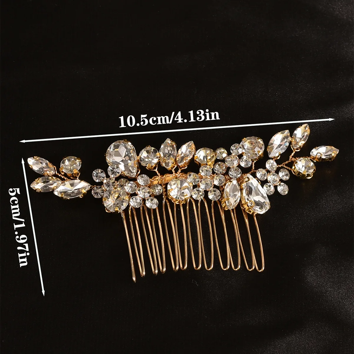 Bridal Headwear Handmade Diamond Water Diamond Flower Hairbrush Wedding Banquet Costume Accessories Women Tiaras diadema novia