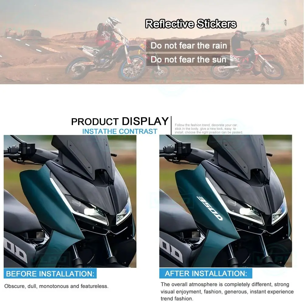 For ZONTES 350 D Sticker 350D D350 Accessories 2022 2023 2024 2025 Motorcycle Stickers Waterproof Decals