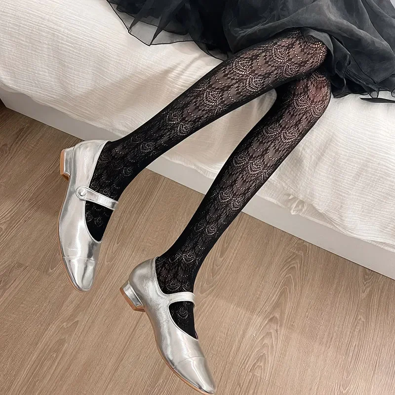 

Women Tights Japanese Fashion Lace Pantyhose Ballet Style Lolita Sweet Girls Thigh High Long Stockings Lingerie Sexy Pantyhose