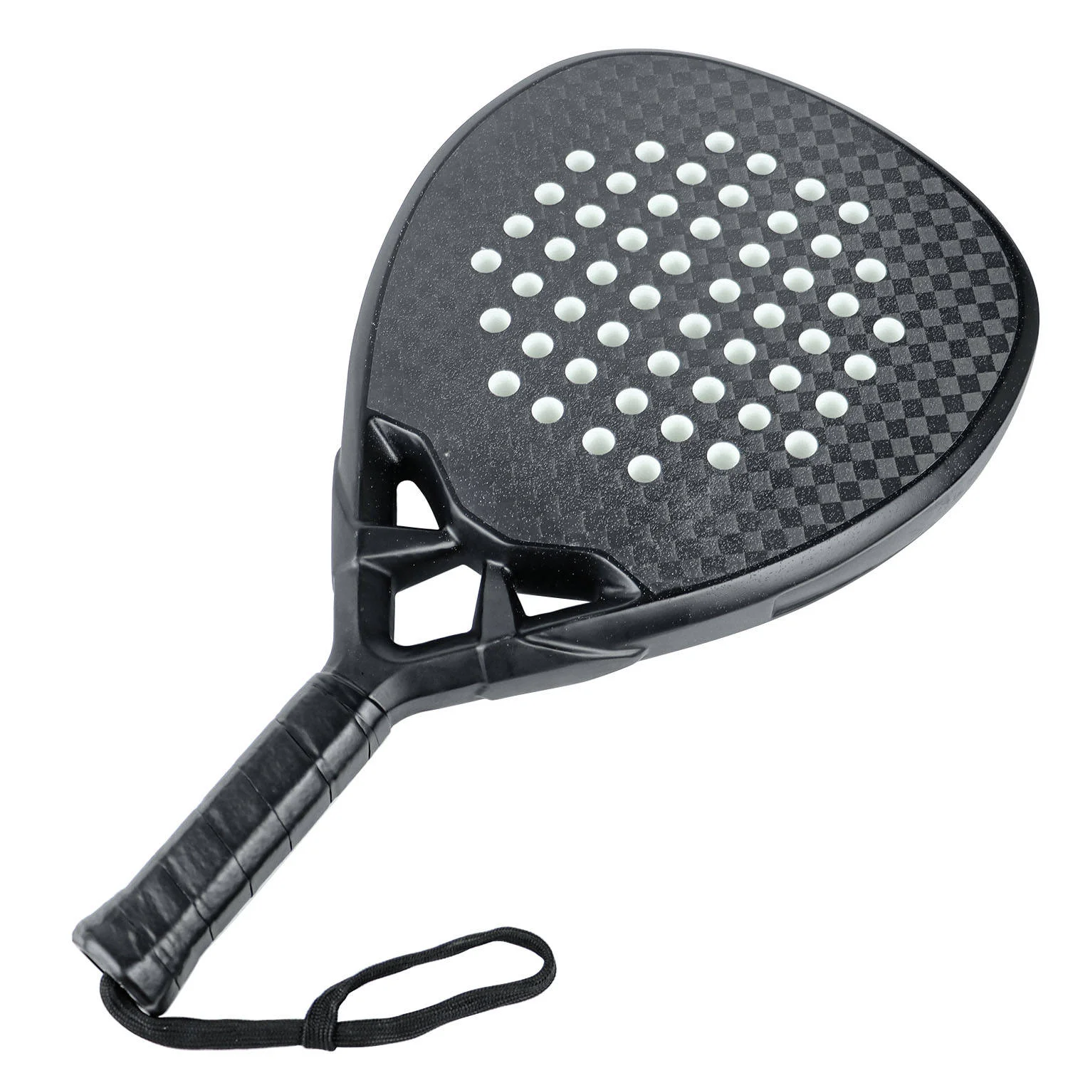 2025 top grade Carbon fiber material tennis paddle, high strength 12K polyester net material, customizable outdoor padel sports