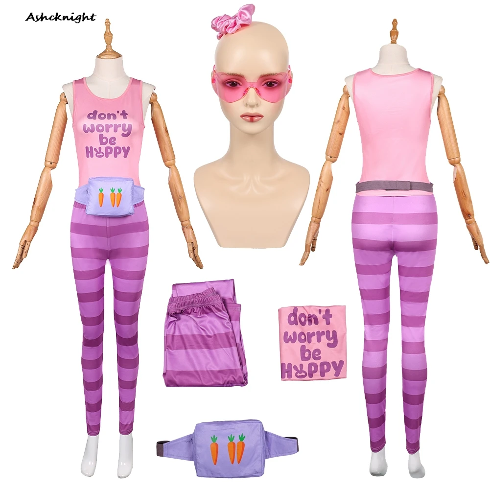 

Cartoon Zoo Cosplay Judy Hopps Top Pants Eyewear Headband Cloth Party Disguise Halloween Costume Carnival Roleplay Outfits Suits