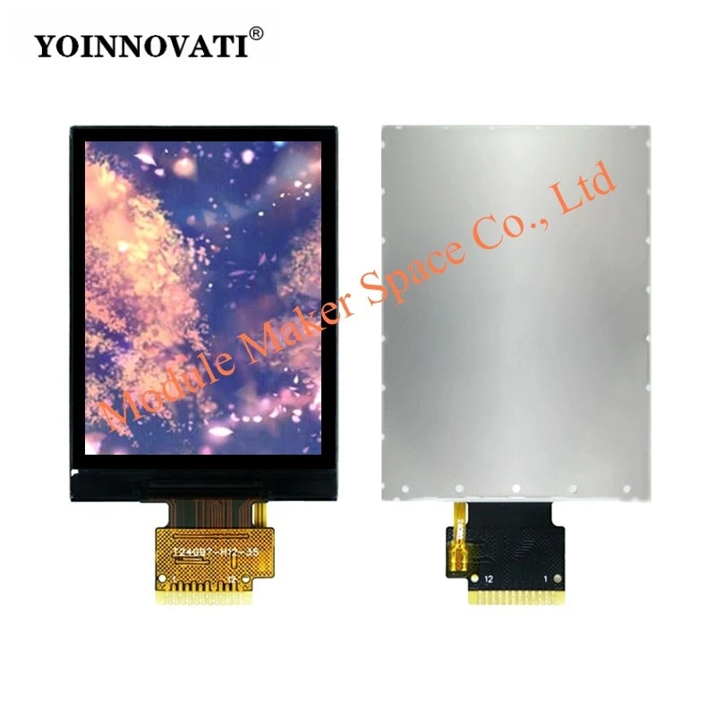 2.4 Inch IPS TFT LCD Display Module 240x320 SPI with ST7789, IPS Full View 12-pin Header Color Screen LCD Display Module